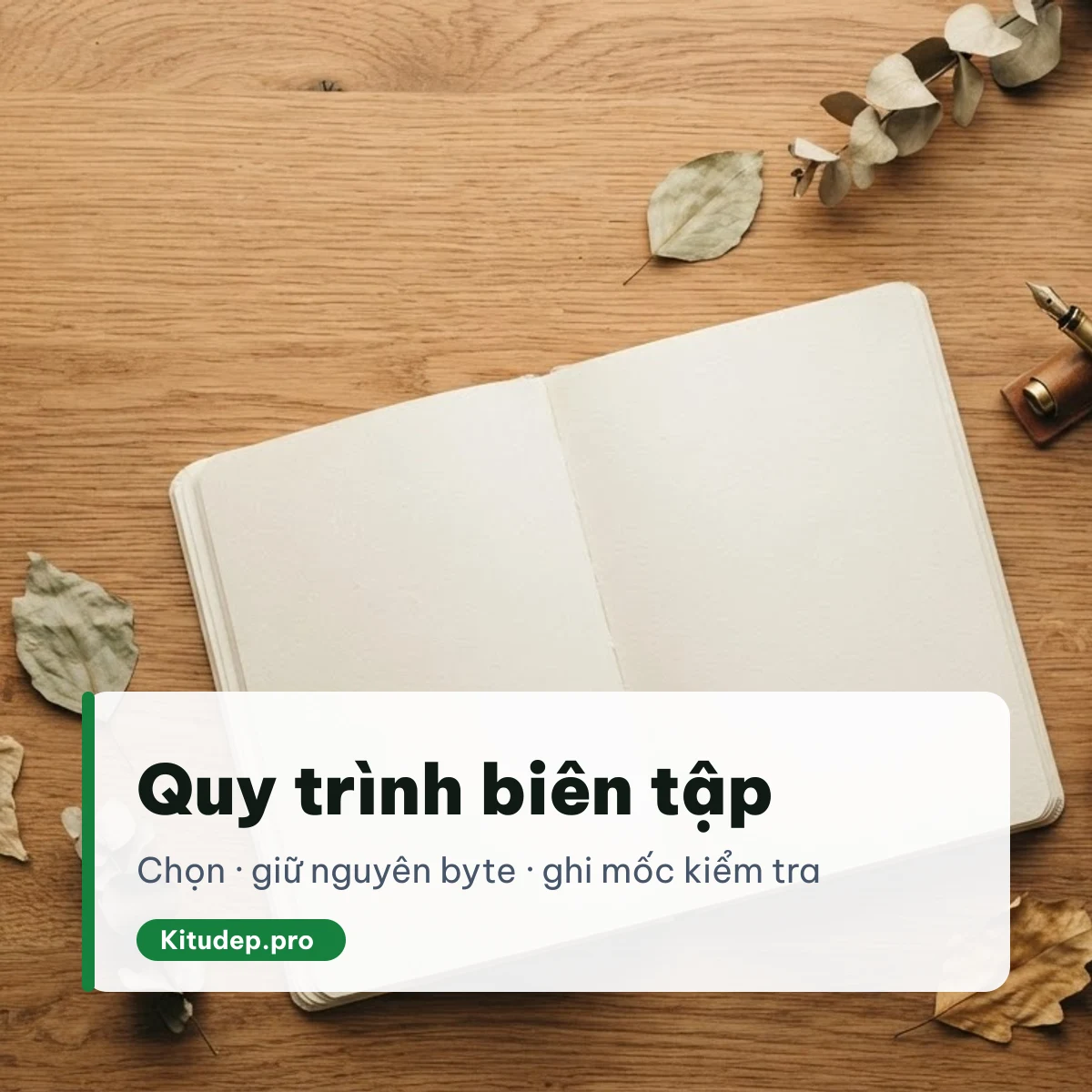 Quy trình biên tập kí tự Kitudep.pro