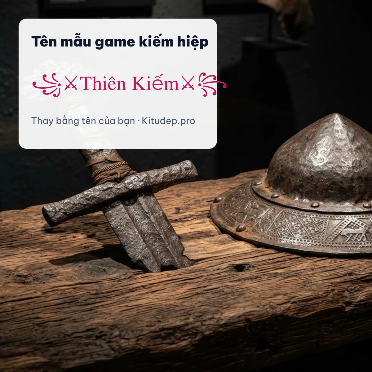 Tên mẫu ghép kí tự thanh kiếm