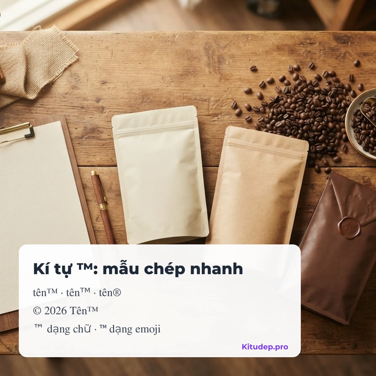 kí tự đặc biệt tm: mẫu kí hiệu chép nhanh